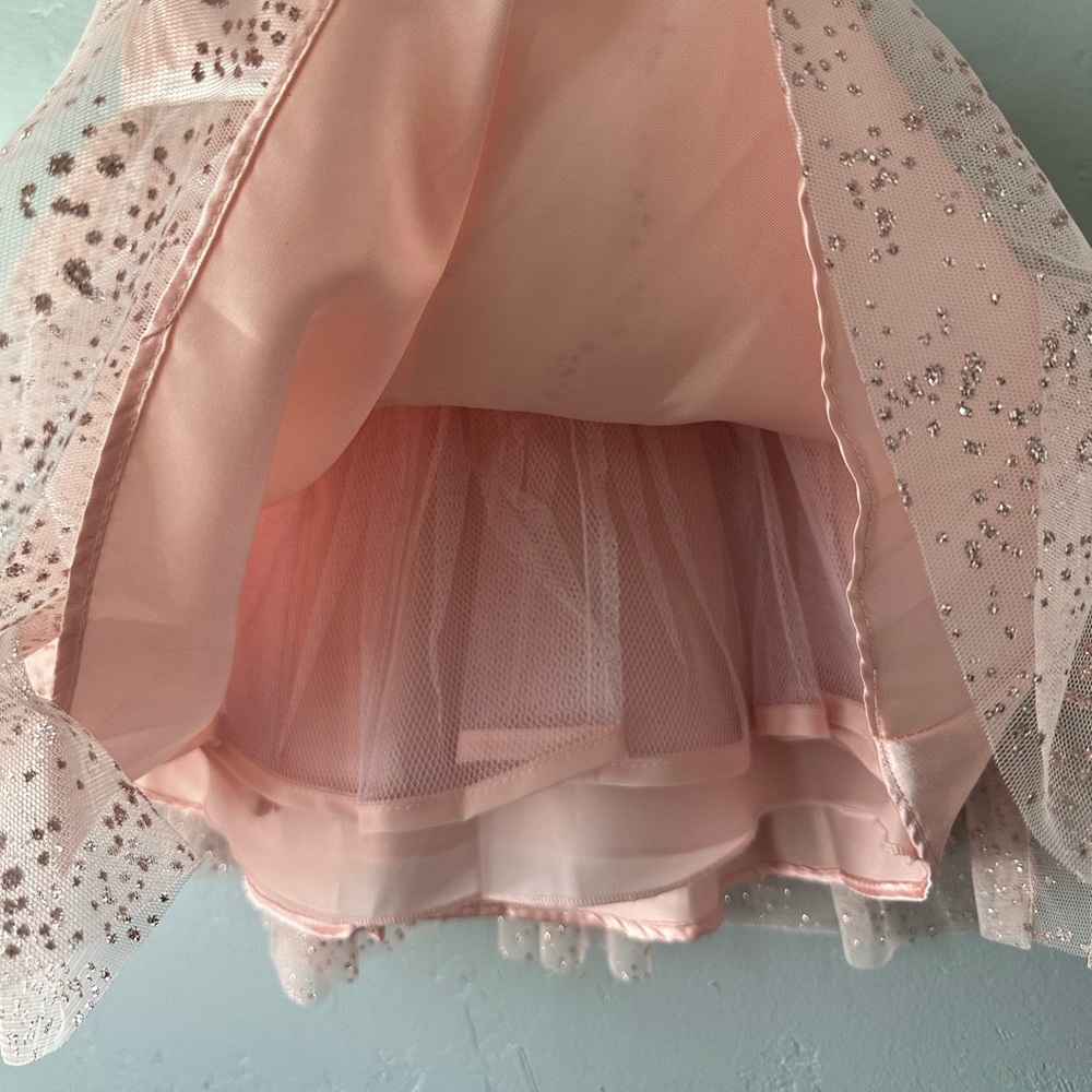Jona Michelle sequin and glitter sparkle dress Peach color, Little girls size 2T - Picture 12 of 16